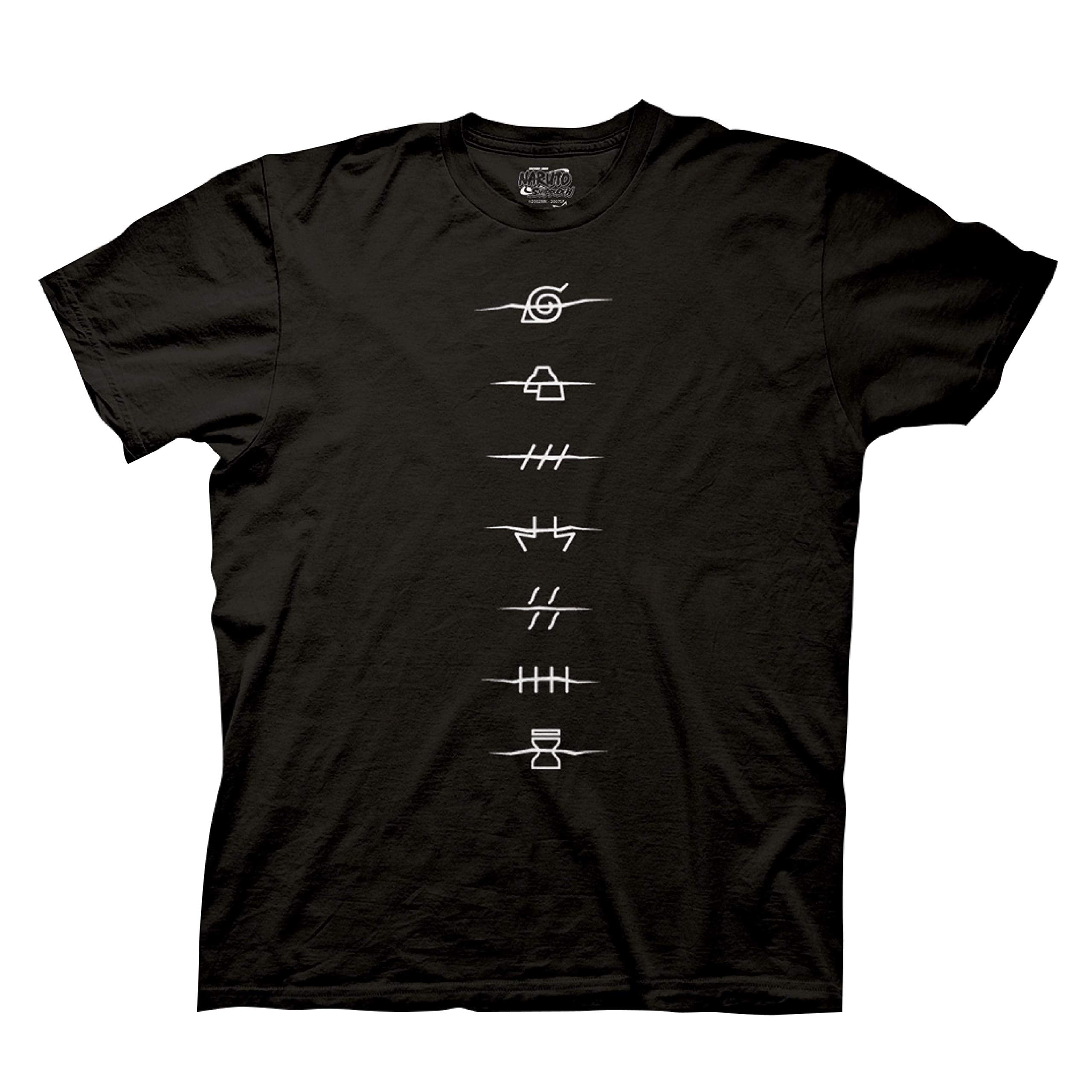 Naruto Shippuden T-Shirt Akatsuki Red Cloud Front & Back Anime Officially Licensed