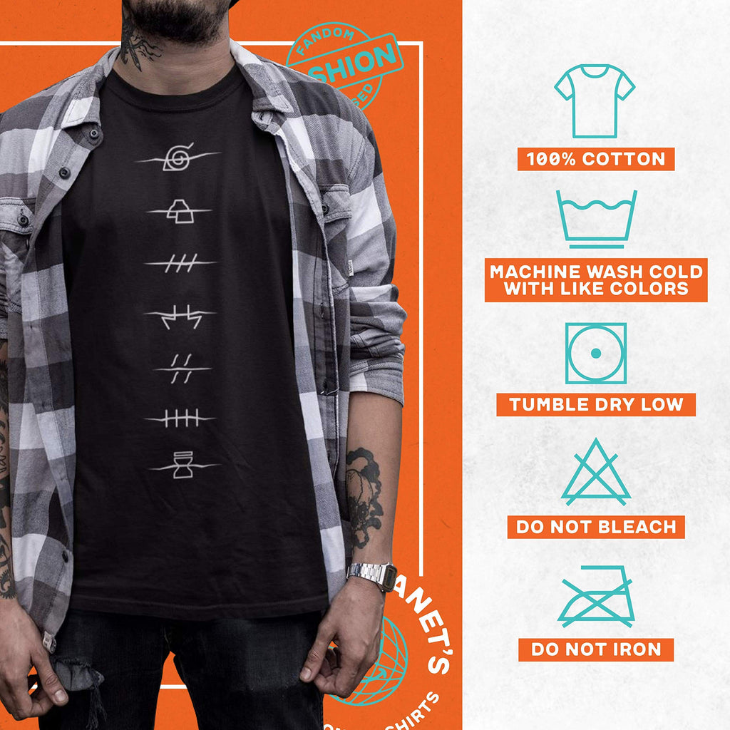 Naruto Shippuden T-Shirt Akatsuki Red Cloud Front & Back Anime Officially Licensed